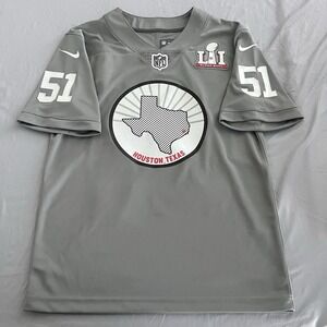 Nike On Field NFL Super Bowl #51 Houston Texas Men's S Football Jersey